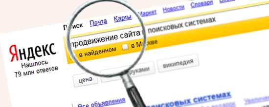 Раскрутка сайта в Яндексе, Google и других поисковых системах России